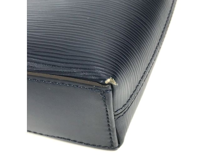 Sac Porte Document Jour Epi Louis Vuitton Bleu Marine - vue 9