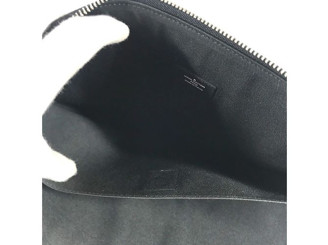 Borsa Pochette Jour GM Damier Graphite di Louis Vuitton America's Cup Nero Bianco Rosso - vista 11