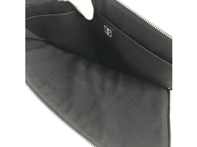 Borsa Pochette Jour GM Damier Graphite di Louis Vuitton America's Cup Nero Bianco Rosso - vista 12