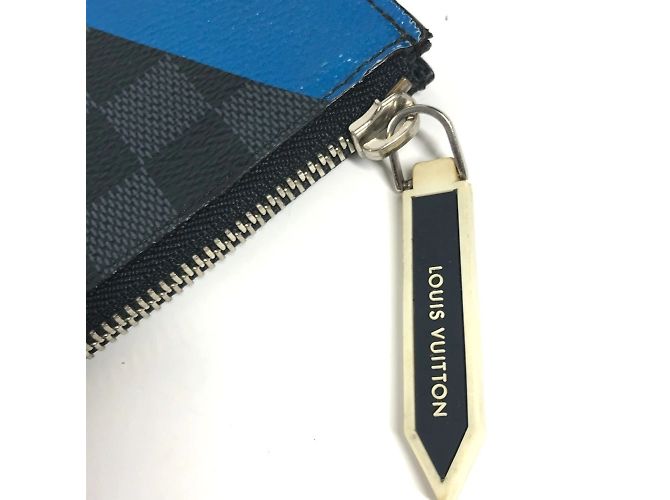 Borsa Pochette Jour GM Damier Graphite di Louis Vuitton America's Cup Nero Bianco Rosso - vista 3