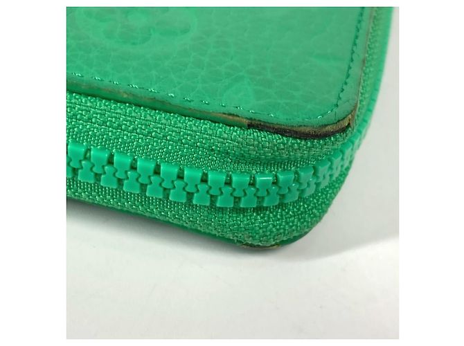 Cartera larga de cuero Taurillon verde Louis Vuitton - vista 10