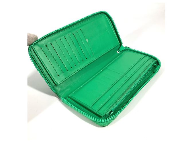 Cartera larga de cuero Taurillon verde Louis Vuitton - vista 11