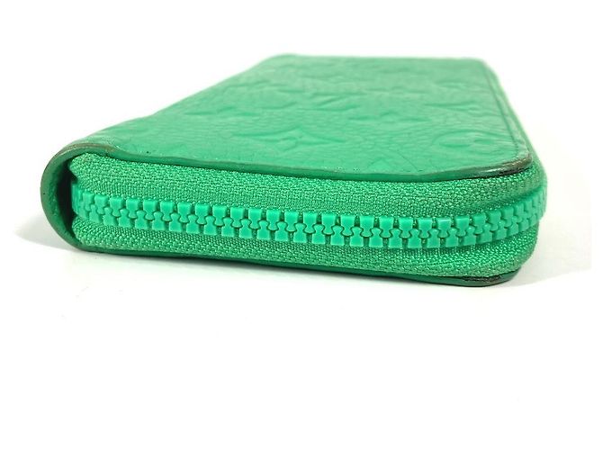 Cartera larga de cuero Taurillon verde Louis Vuitton - vista 4