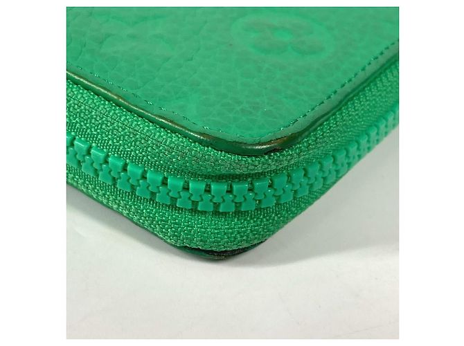 Cartera larga de cuero Taurillon verde Louis Vuitton - vista 9