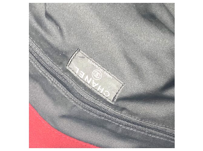 Borsa a spalla in pelliccia di coniglio Chanel Marrone Rosso - vista 11