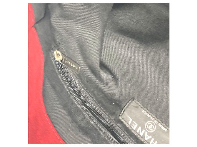 Borsa a spalla in pelliccia di coniglio Chanel Marrone Rosso - vista 12