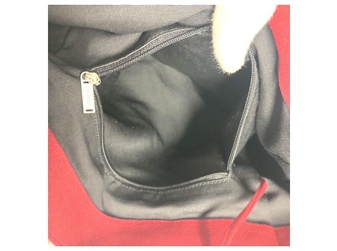 Borsa a spalla in pelliccia di coniglio Chanel Marrone Rosso - vista 13