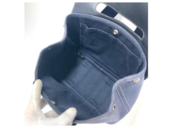 Hermès Bolsa Tote Hermes Valparaiso PM Azul marinho - vista 9