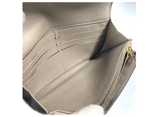 Cartera larga Monogram Empreinte Louis Vuitton Beige Gris - vista 14