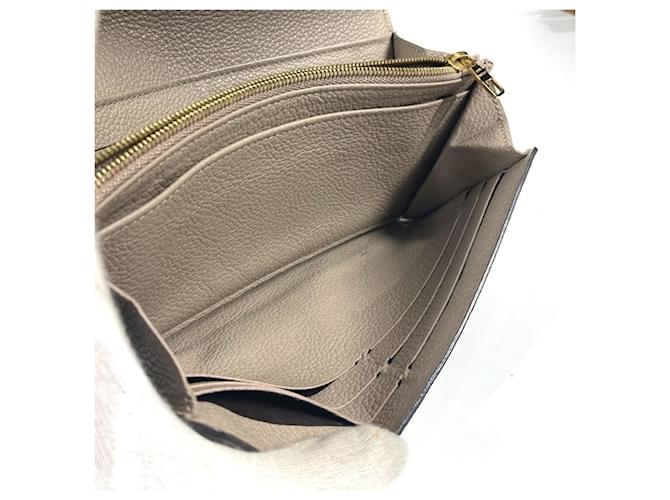 Cartera larga Monogram Empreinte Louis Vuitton Beige Gris - vista 15