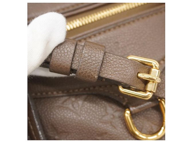 Borsa Louis Vuitton Monogram Empreinte Lumineuse PM Marrone - vista 13