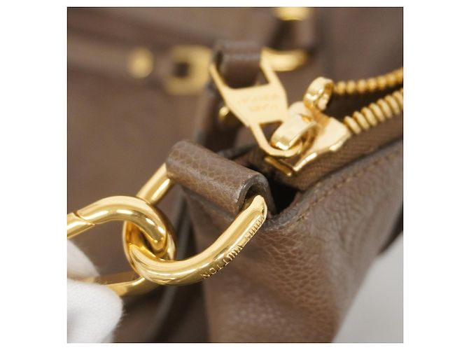 Borsa Louis Vuitton Monogram Empreinte Lumineuse PM Marrone - vista 14