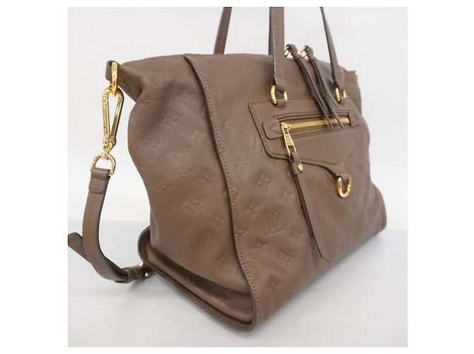 Borsa Louis Vuitton Monogram Empreinte Lumineuse PM Marrone - vista 2
