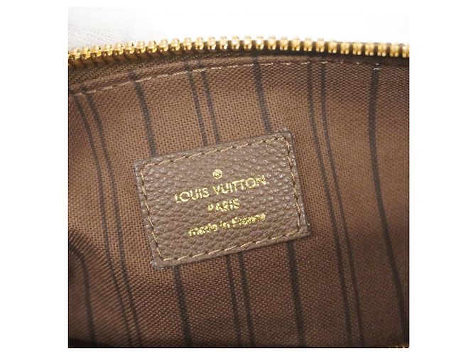 Borsa Louis Vuitton Monogram Empreinte Lumineuse PM Marrone - vista 5