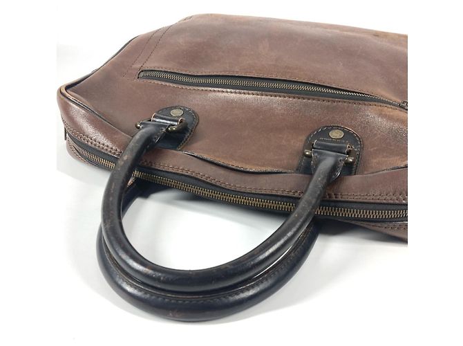 Borsa tote Louis Vuitton M92532 Utah Yulong Marrone - vista 8