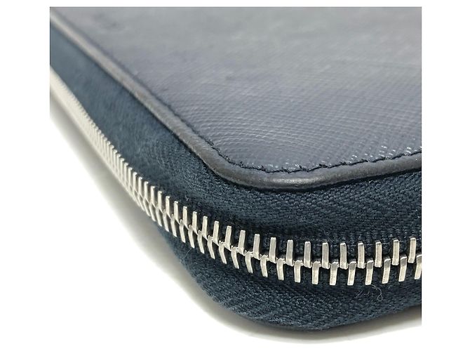 Saffiano Billetera bi-fold Prada azul - vista 2