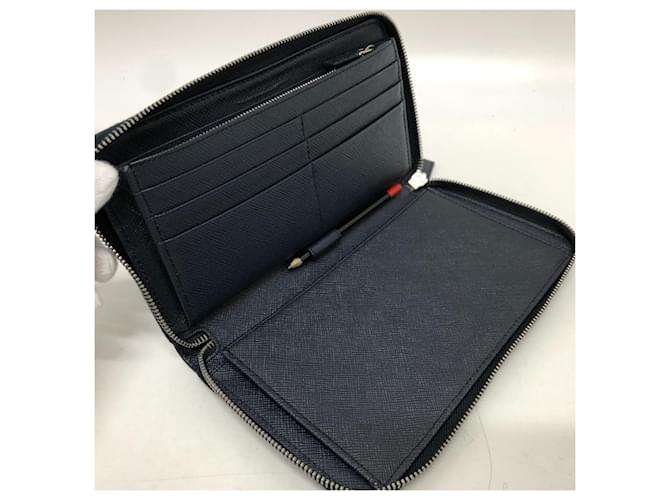Saffiano Billetera bi-fold Prada azul - vista 7