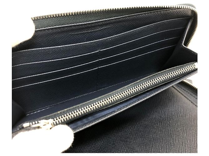 Saffiano Billetera bi-fold Prada azul - vista 8
