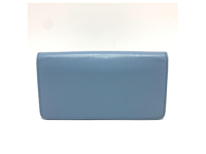 Borsa a catena con logo Prada 1DH044 Blu - vista 2