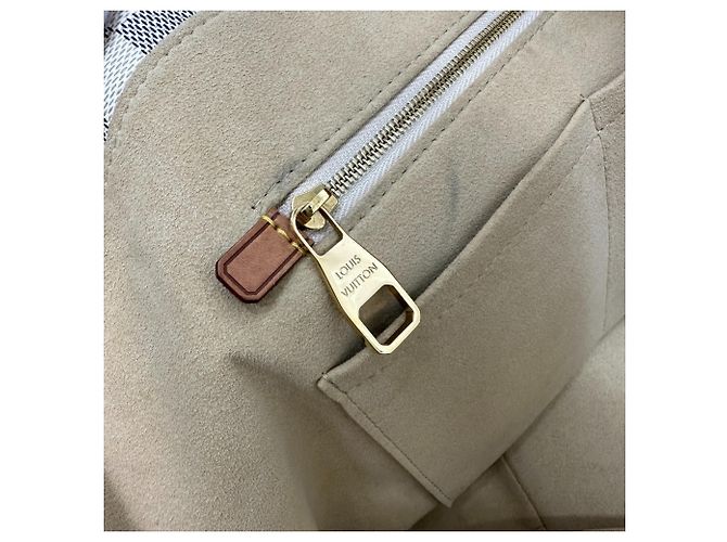 Borsa a Spalla Louis Vuitton Damier Azur Salina PM Bianco - vista 14