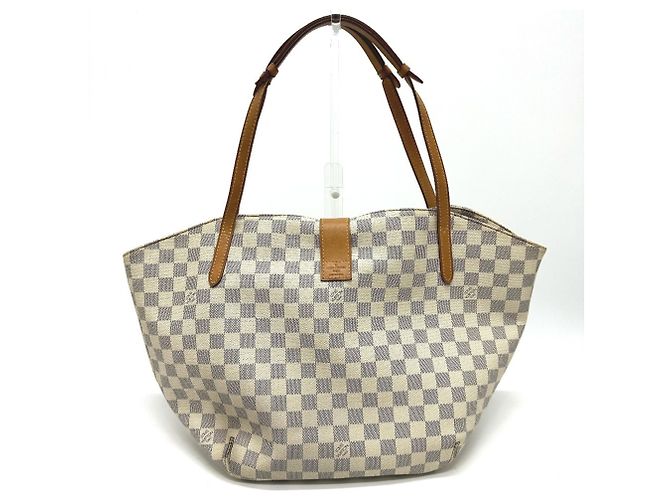 Borsa a Spalla Louis Vuitton Damier Azur Salina PM Bianco - vista 2