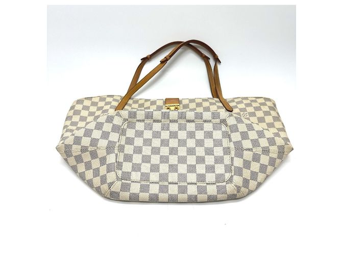 Borsa a Spalla Louis Vuitton Damier Azur Salina PM Bianco - vista 3