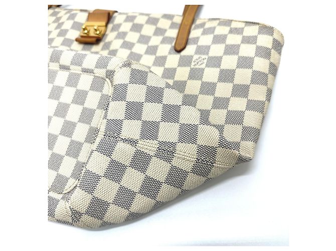 Borsa a Spalla Louis Vuitton Damier Azur Salina PM Bianco - vista 4