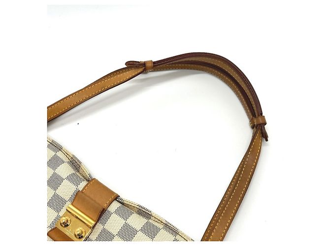 Borsa a Spalla Louis Vuitton Damier Azur Salina PM Bianco - vista 7