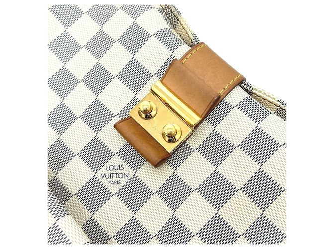 Borsa a Spalla Louis Vuitton Damier Azur Salina PM Bianco - vista 8