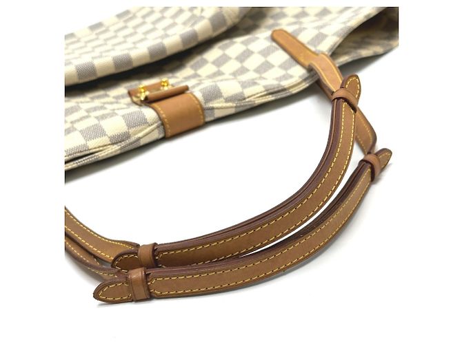 Borsa a Spalla Louis Vuitton Damier Azur Salina PM Bianco - vista 9
