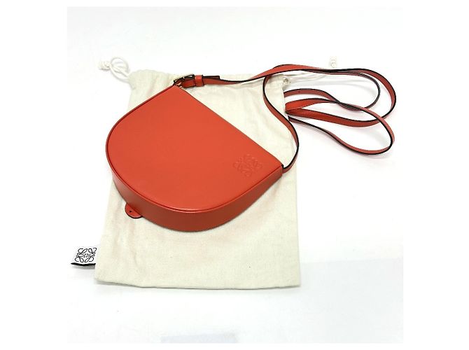 Borsa con tacco Anagram Loewe Arancione - vista 12