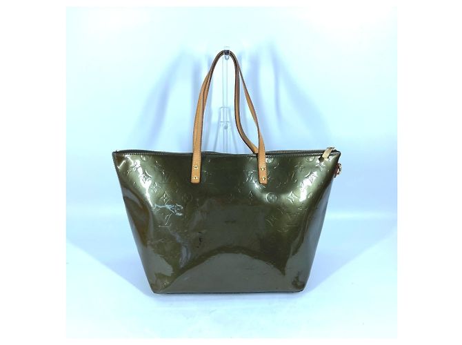 Borsa Tote Louis Vuitton Monogram Vernis Bellevue GM Cachi - vista 2