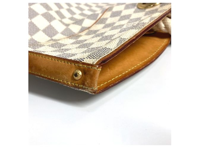 Borsa a Spalla Louis Vuitton Damier Azur Pompron GM Bianco - vista 10