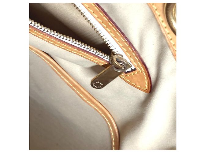 Borsa a Spalla Louis Vuitton Damier Azur Pompron GM Bianco - vista 14
