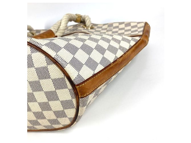Borsa a Spalla Louis Vuitton Damier Azur Pompron GM Bianco - vista 4