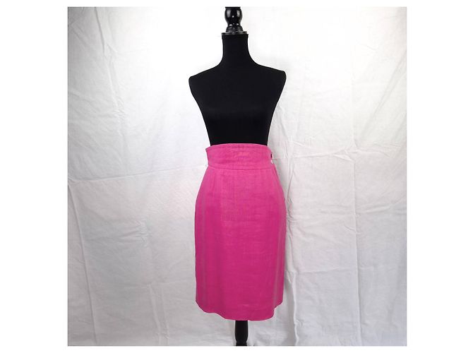 Yves Saint Laurent tailleur rosa lino - vista 6