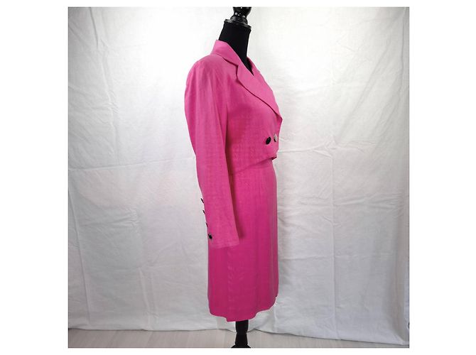 Yves Saint Laurent tailleur rosa lino - vista 8