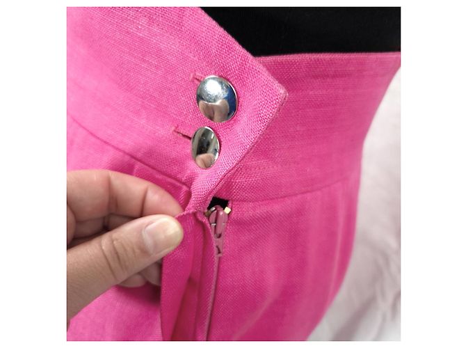 Yves Saint Laurent tailleur rosa lino - vista 9