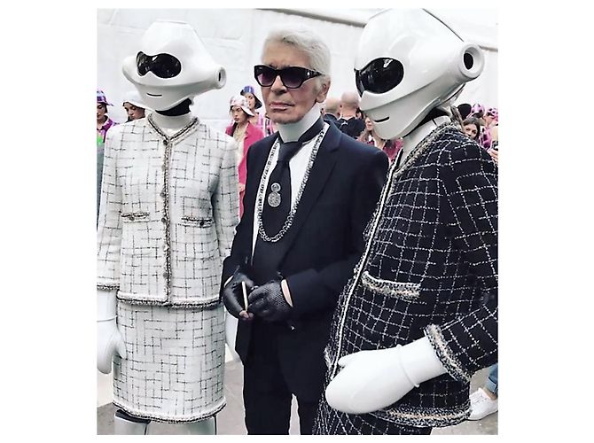 Chanel Nova coleção de robôs lendários Jaqueta de tweed preto 38 FR - vista 7