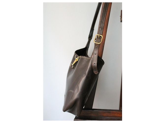 Hermès Trim Handtasche aus braunem Boxleder - Ansicht 5