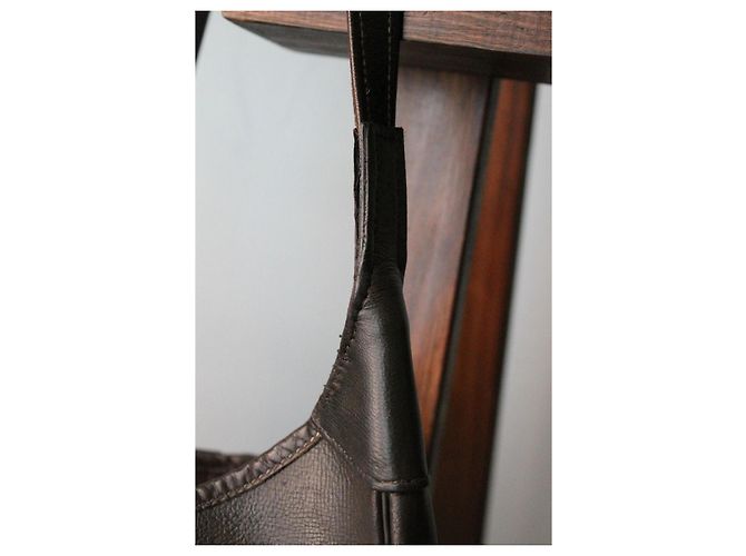 Hermès Trim Handtasche aus braunem Boxleder - Ansicht 9