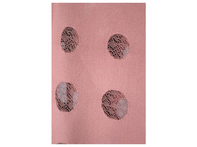 Maglione Oversize Alaïa in Viscosa Rosa - vista 3