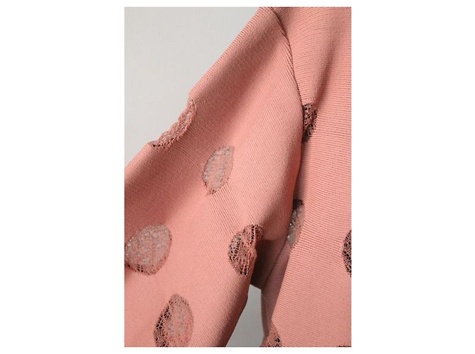 Maglione Oversize Alaïa in Viscosa Rosa - vista 4