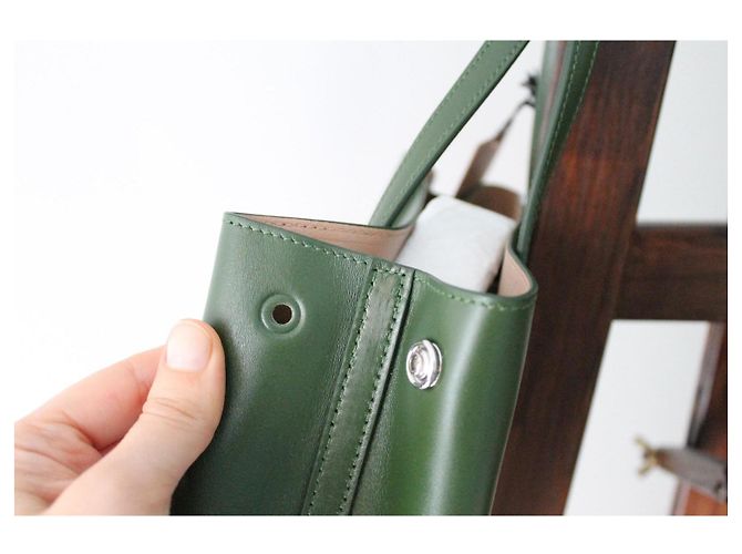 Borsa Alaïa Mina in pelle verde - vista 19