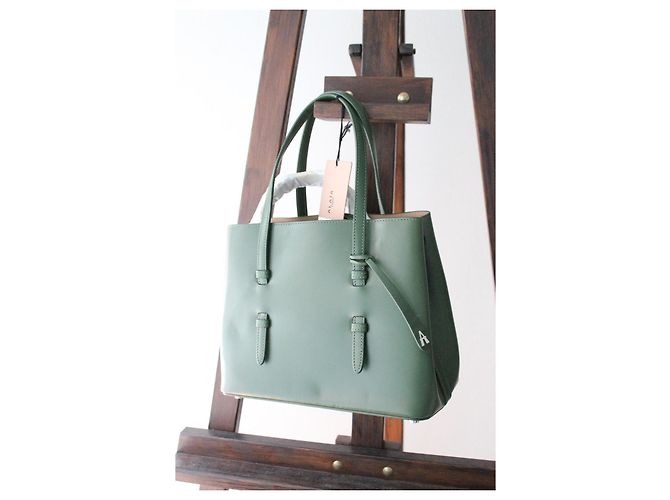 Borsa Alaïa Mina in pelle verde - vista 4