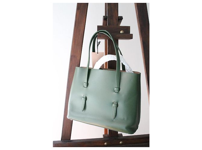 Borsa Alaïa Mina in pelle verde - vista 6