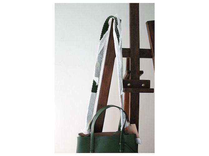 Borsa Alaïa Mina in pelle verde - vista 8