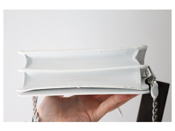 Borsa Alaïa in pelle bianca Bianco - vista 12