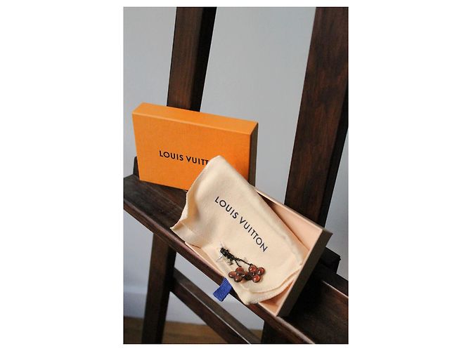 Louis Vuitton Ohrringe Blume Glas Lila - Ansicht 9