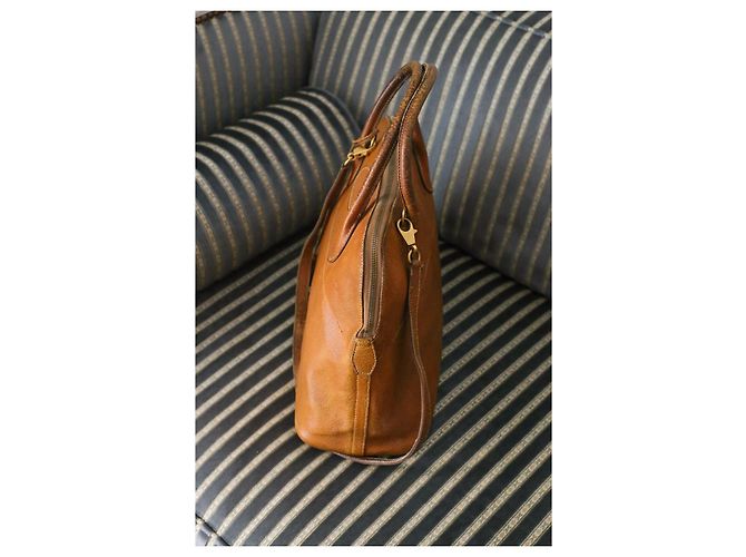 Borsa Hermès Bolide in pelle color camel Cammello - vista 10
